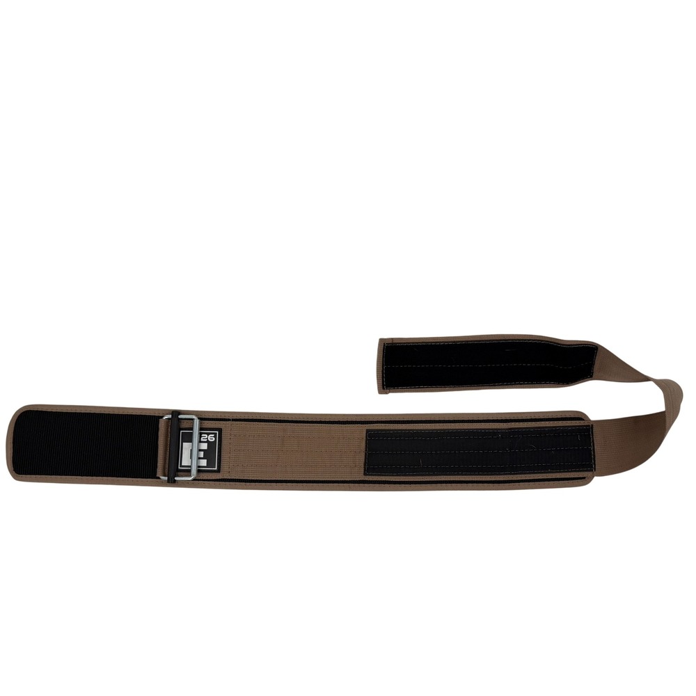 Element 26 Weightlifting Belt Size S Tan Self-Locking Nylon Gym Belt